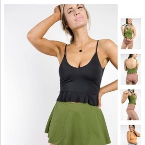 Kortni Jeane Swim Scoop Back Top